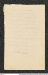 Nachlass Franz Steindachner, Brief (unvollständig) von Josef Sturm an Franz Steindachner, Inv.Nr. 526.02, Seite 4